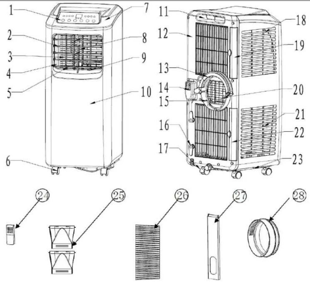 Kogan KAPORAIR12GA - Product Layout - 1