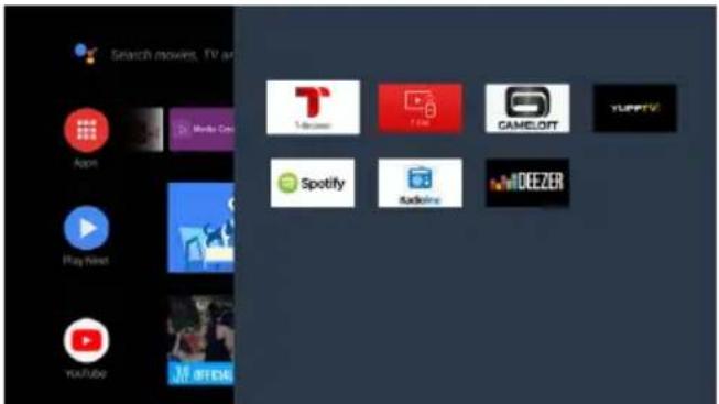 Search movies, TV an App1 Play Next YouTube iTikower i7.com CAMEOORT Spotify iRadeline MODEEZER