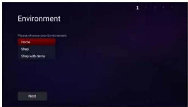 Environment Please choose your Environment: Home Shop Shop with demo Next