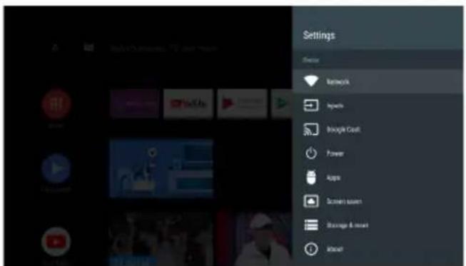 Settings Network Playouts Google Cloud Power Apps Screen asset Storage & reset Internet