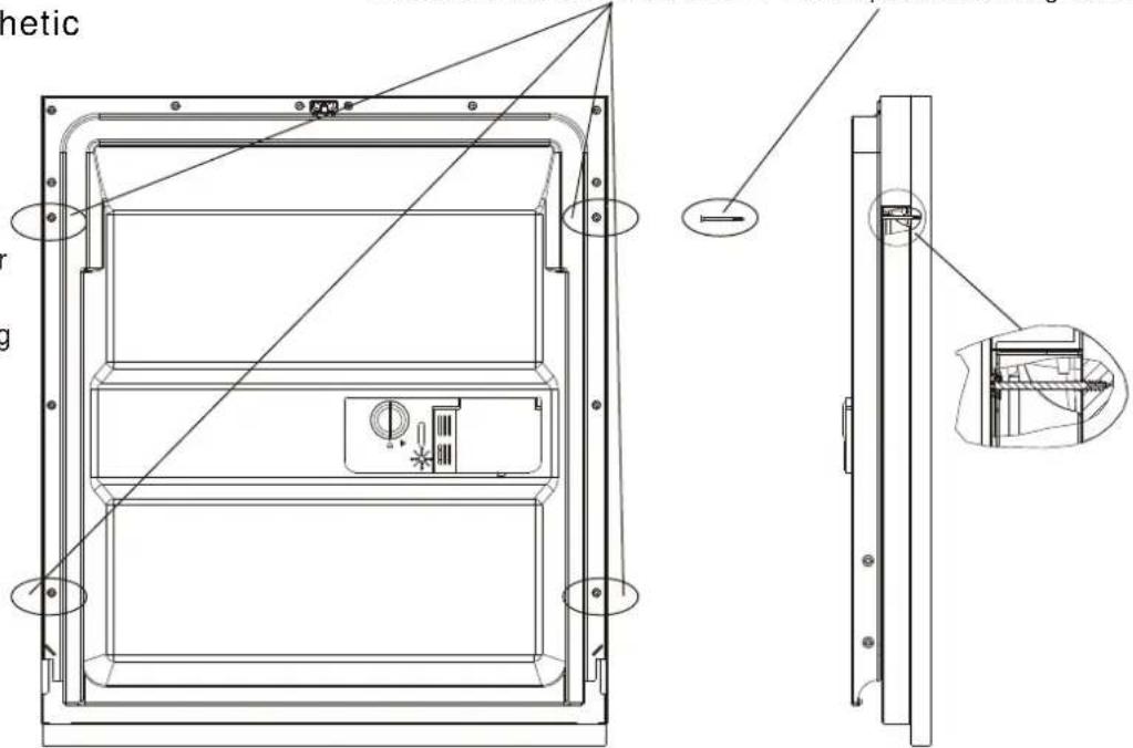 Technika TDX8SS-5 - ● Aesthetic panel's dimensions and installation - 3