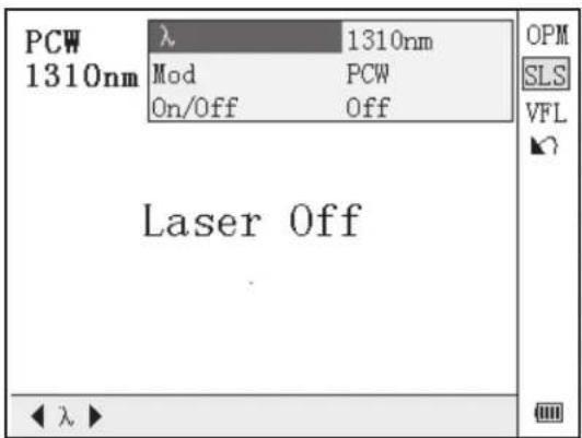 Tempo 930XC-20C-UPC-SC - Stabilized Laser Source Settings - 2