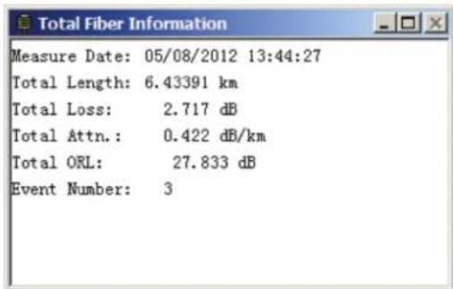 Tempo 930XC-20C-UPC-SC - Fiber Chain Information Window - 1