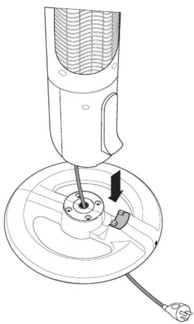 SUNBEAM FA7250 - Screw the tower to the base - 1