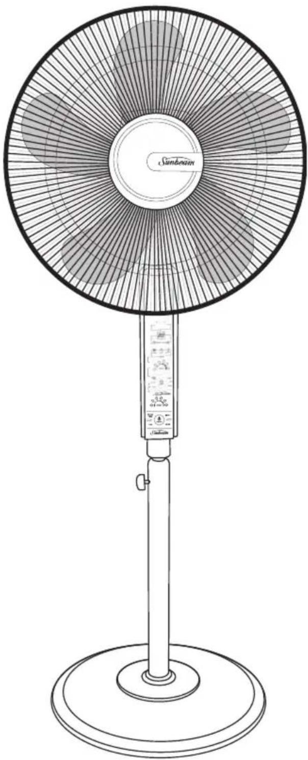 SUNBEAM FA8900 - Sunbeam Pedestal Fan with Remote Control - 1