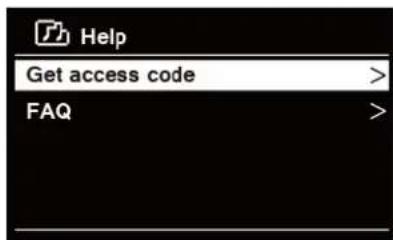 Help Get access code > FAQ >