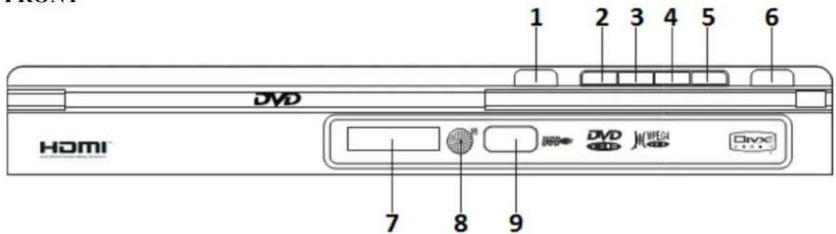 Laser DVD-HD0020 - FRONT PANEL - 2