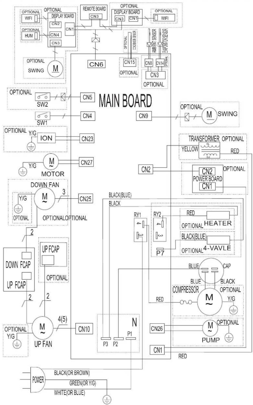 OLIMPIA SPLENDID Air Pro 18 - - WIRING DIAGRAM - 1