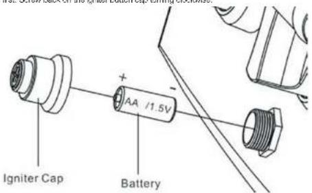 Igniter Cap + AA /1.5V Battery