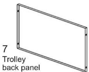 7 Trolley back panel