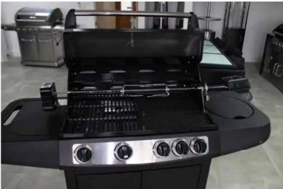 MASPORT Lifestyle 4 - Attaching the Rotisserie Motor and Rotisserie Rod onto the BBQ Grill: - 1