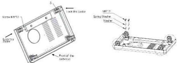 Lock the heater 5 Lock 10.9 cathode Front of the cathode M6012 Spring Washer Washer