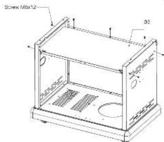 Screw M8x12 35°