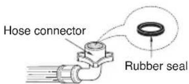 Hose connector Rubber seal