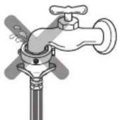 LG WTG8532WH - Check the connection of water supply hose and the connector - 1