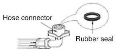 Hose connector Rubber seal