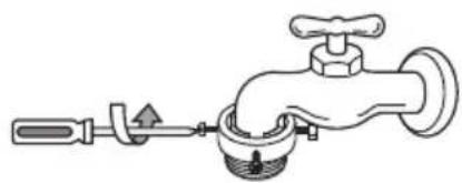 LG WTG9532VH - Fixing the connector to the tap - 1