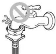 LG T1432AFPS5 - Check the connection of water supply hose and the connector - 1