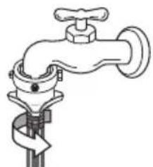 LG T1432AFPS5 - Fixing the connector to the water supply hose - 1