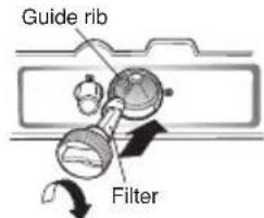 Guide rib Filter