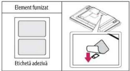 Element furnizat Etichetă adezivă