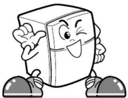 Cartoon illustration of a smiling rectangular box character with arms and legs, posing with one hand (no text or symbols)