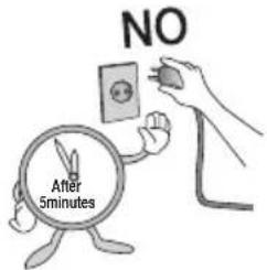 NO After 5minutes