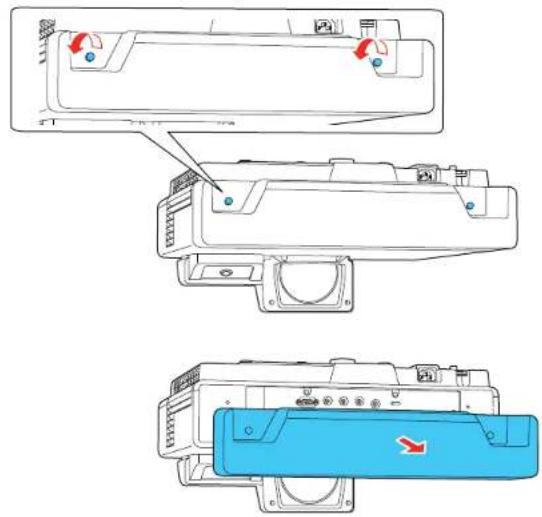 EPSON BrightLink Pro 1480Fi - RemovingandAttachingtheCableCover - 1