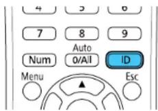 EPSON BrightLink Pro 1480Fi - SettingtheRemoteControlID - 1