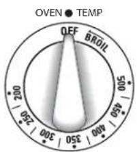 OVEN • TEMP OFF BROIL 200 250 300 350 400 450 500