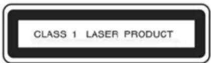 CLASS 1 LASER PRODUCT