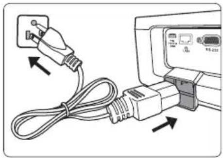 VIEWSONIC PJD6353s - Starting up the projector - 1