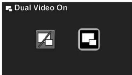 INSIGNIA NS-DV111080F - To turn dual video on or off: - 3