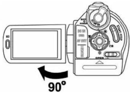 INSIGNIA NS-DV111080F - To turn on your camcorder: - 1