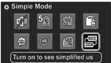 INSIGNIA NS-DV111080F - To turn Simple mode off: - 1