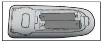 VIEWSONIC PJ559D - Installing the Batteries - 2