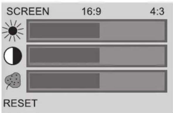 SCREEN 16:9 4:3 RESET