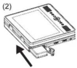 COBY TF-DVD7750 - To install the battery pack: - 2