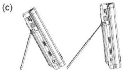 COBY TF-DVD7750 - Using the Retractable Kick Stand - 3