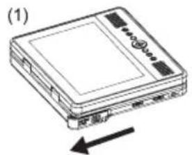 COBY TF-DVD7750 - To install the battery pack: - 1