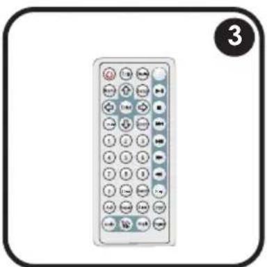 COBY TF-DVD7750 - PACKAGE CONTENTS - 3