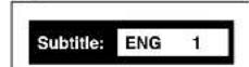 TOSHIBA HD-A1 - Press SUBTITLE during playback. - 1