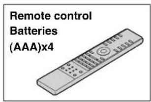 Remote control Batteries (AAA)x4
