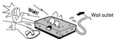 Wait! Wall outlet