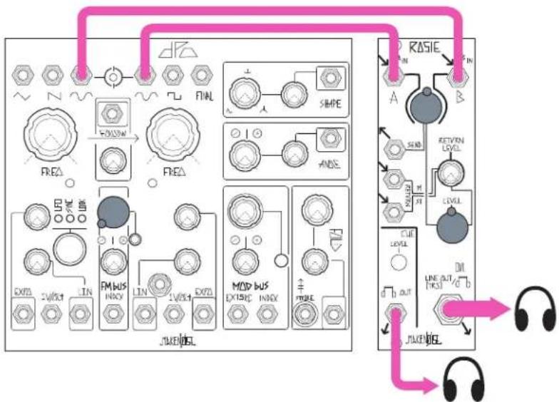 Make Noise Rosie - Two-input mixer - 1