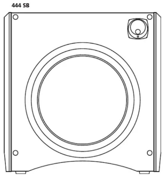 Technical line drawing of a mechanical component with concentric rings and mounting holes (no text or symbols)
