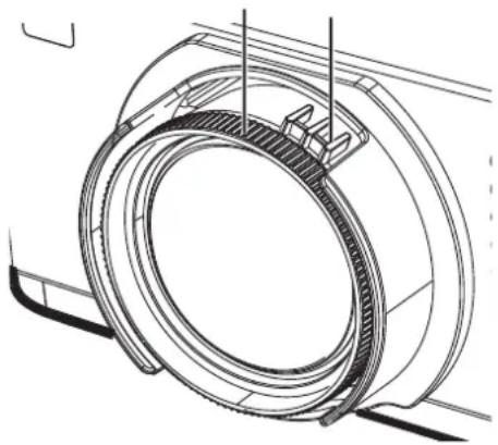 PANASONIC PT-VX400NTU - Adjust the zoom and the focus.2) - 1