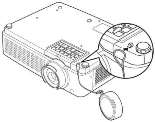 PANASONIC PT-VX400NTU - Attaching the Lens Cap - 1