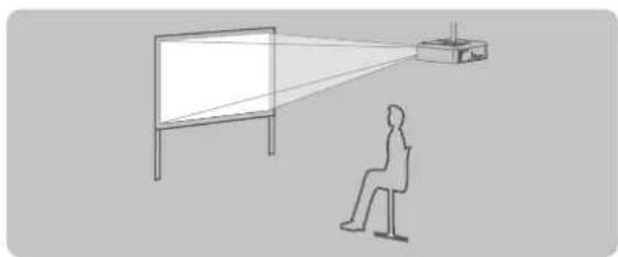 PANASONIC PT-VX400NTU - ■ Mounting on the ceiling and projecting forward - 1