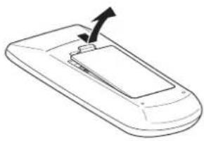 PANASONIC PT-VX400NTU - Open the cover1) Install batteries and close the cover2) - 1